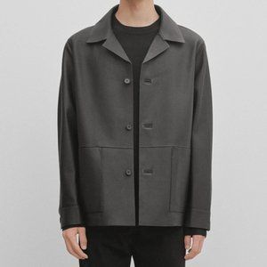 Massimo Dutti STUDIO - Nappa Leather Overshirt